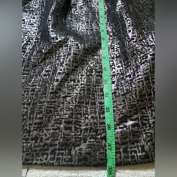 Max and Cleo black Silver Sleeveless V Neck Party Dress Sz 14 Cocktail - Picture 12 of 12